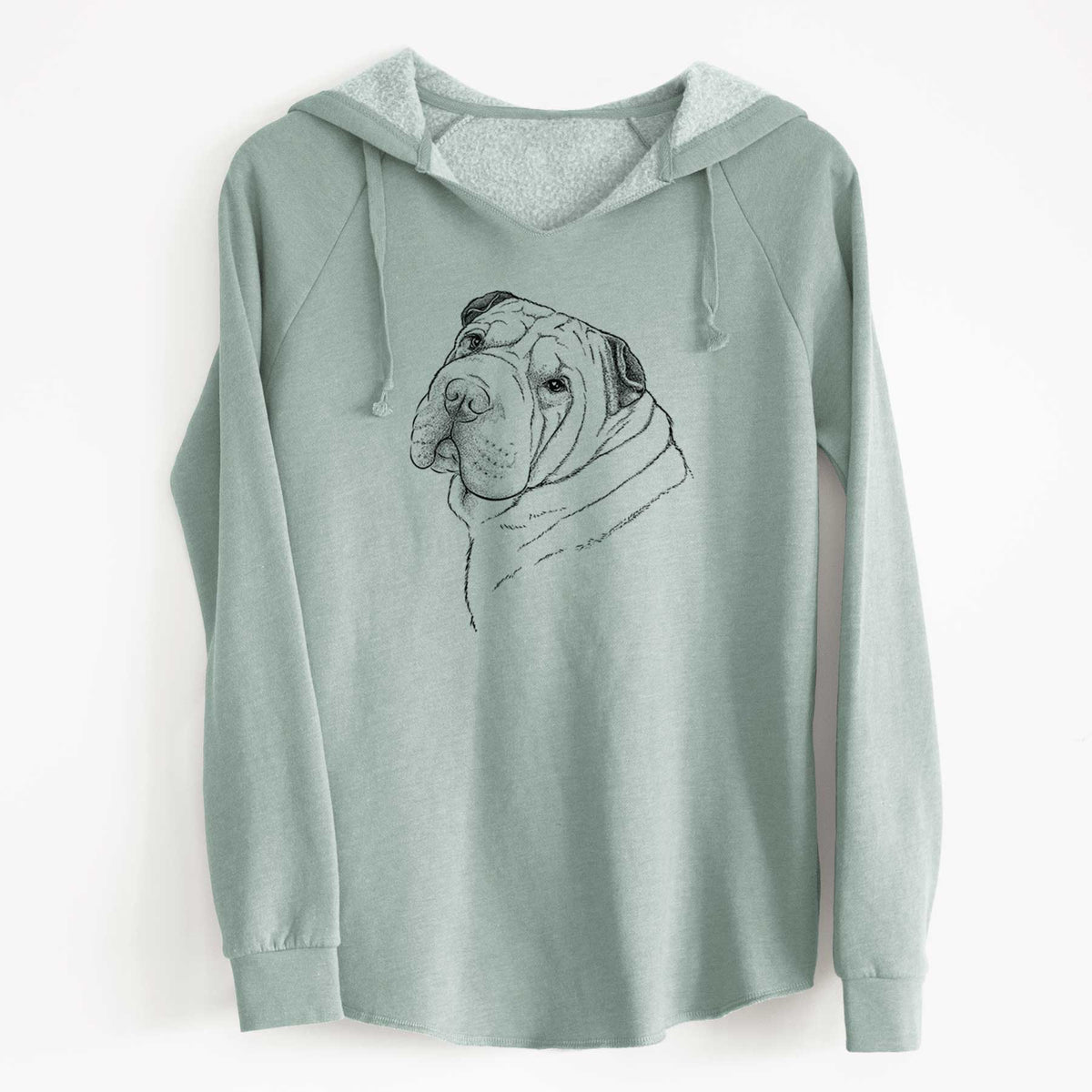 Bare Maximus the Shar Pei - Cali Wave Hooded Sweatshirt