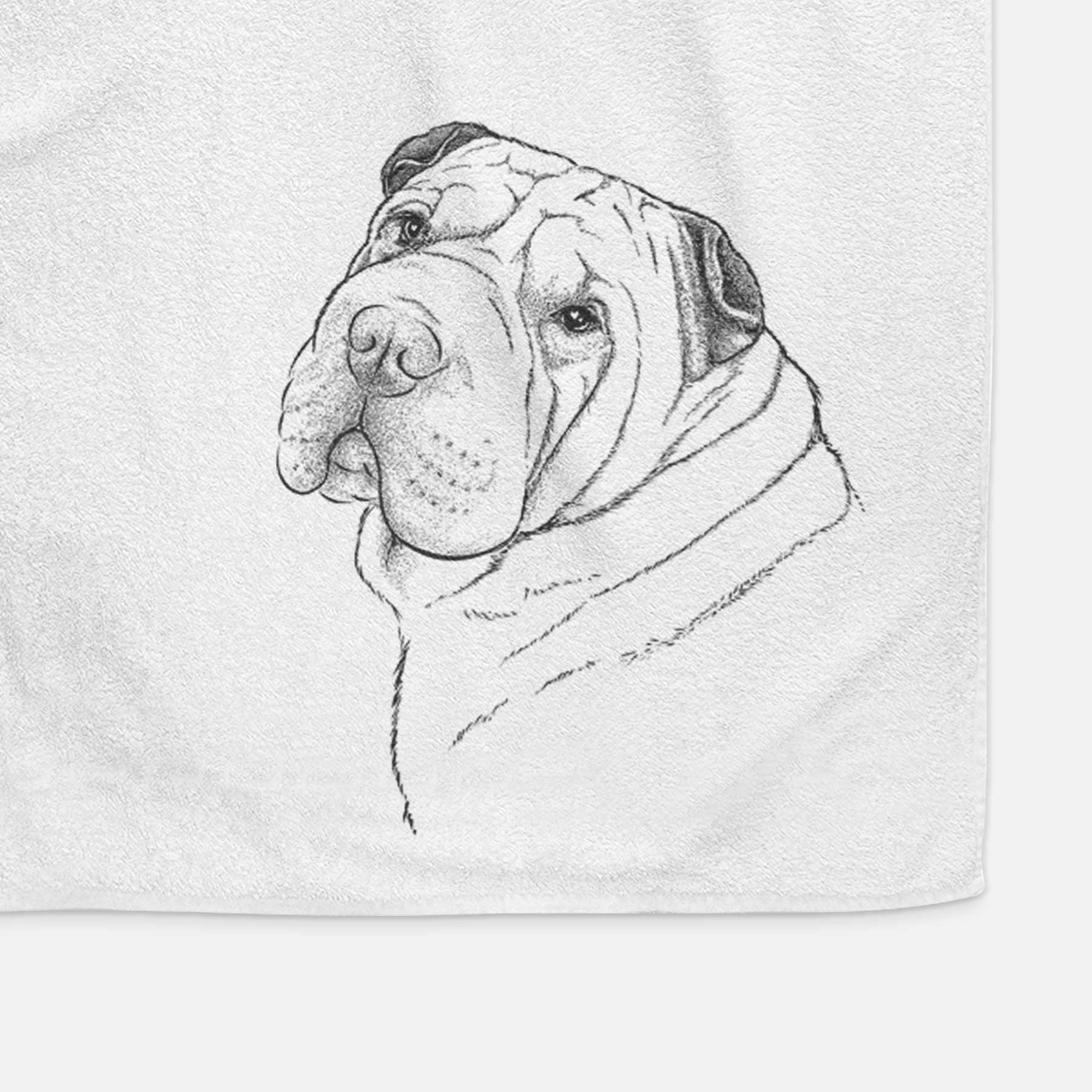 Maximus the Shar Pei Decorative Hand Towel