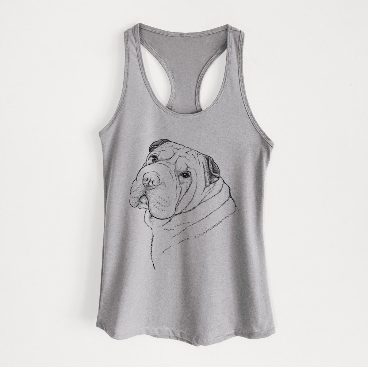 Maximus the Shar Pei - Women&#39;s Racerback Tanktop