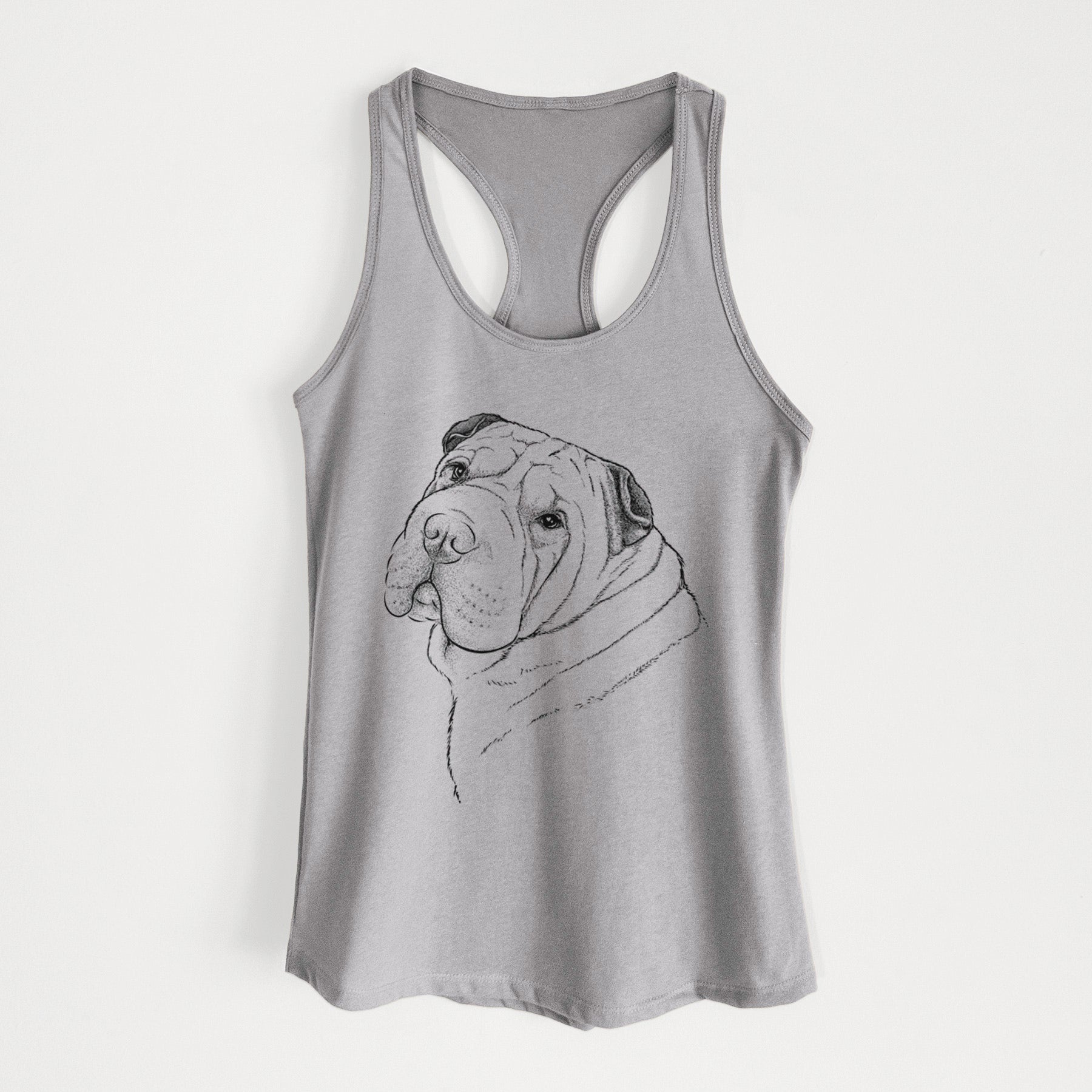 Maximus the Shar Pei - Women's Racerback Tanktop