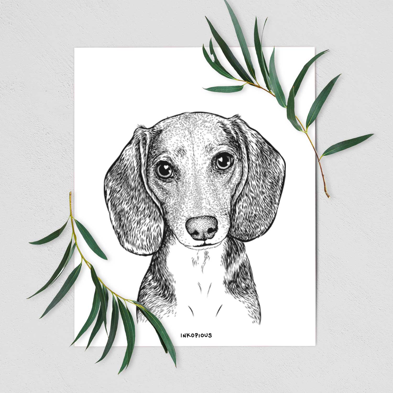 Mayor Andy the Beagle Art Print