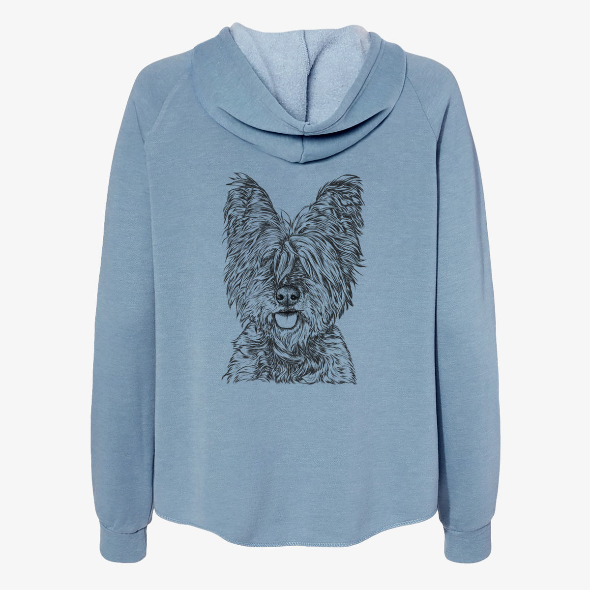 McDuff the Cairn Terrier - Women's Cali Wave Zip-Up Sweatshirt