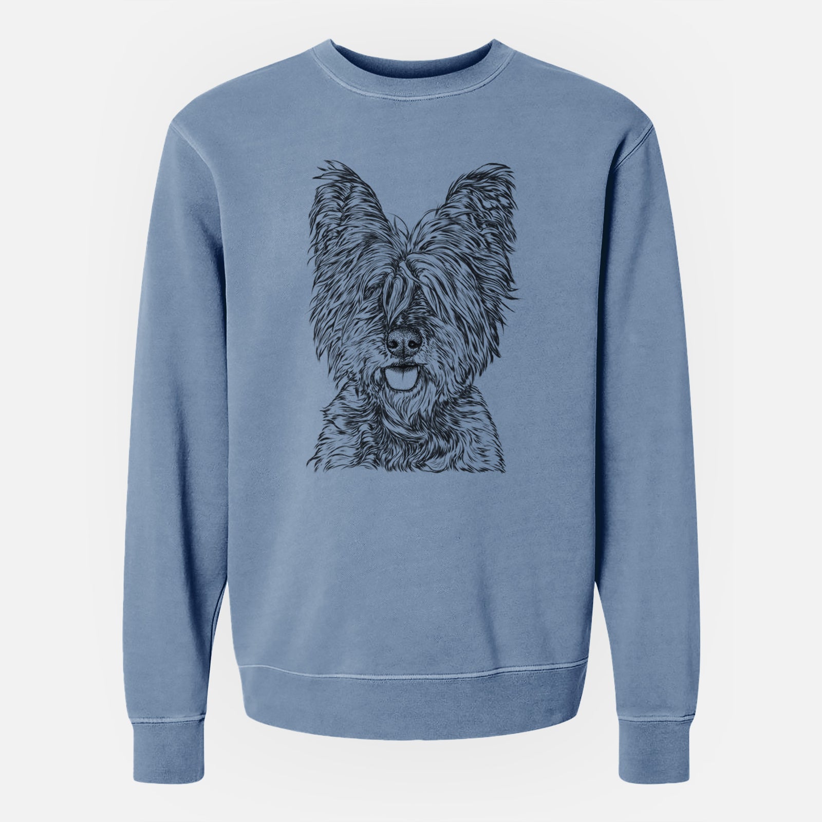 Bare McDuff the Cairn Terrier - Unisex Pigment Dyed Crew Sweatshirt