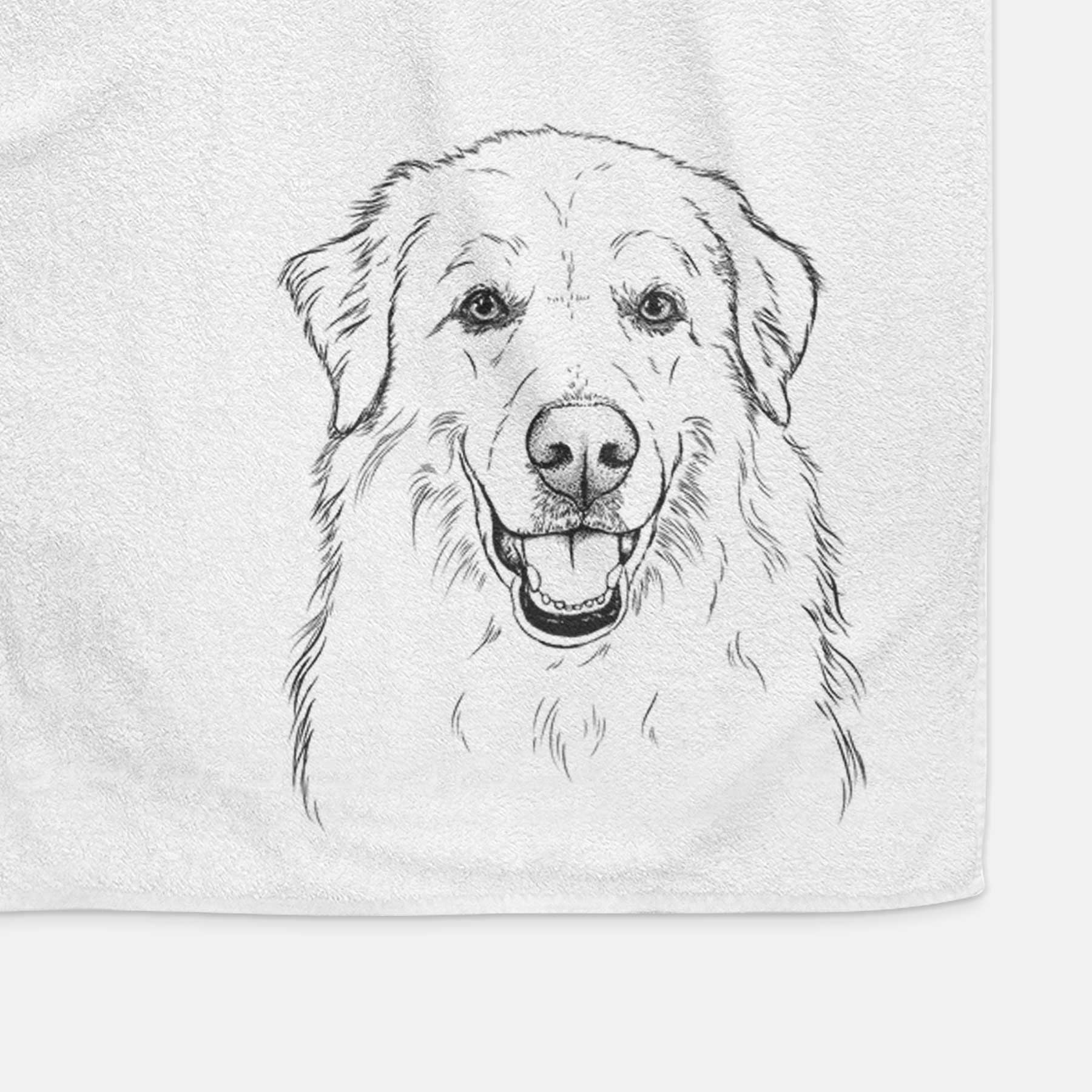 Meg the Great Pyrenees Decorative Hand Towel