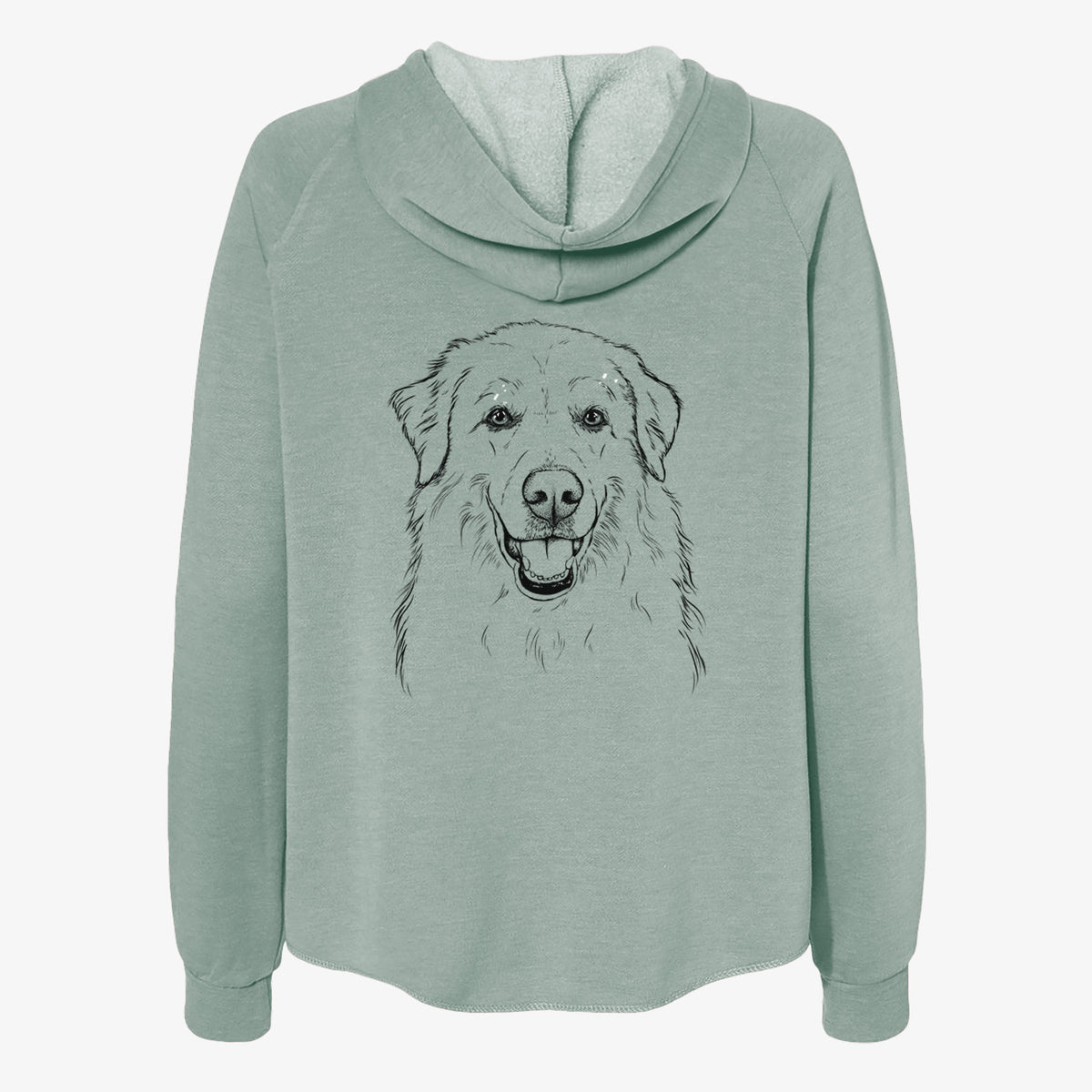 Meg the Great Pyrenees - Women's Cali Wave Zip-Up Sweatshirt