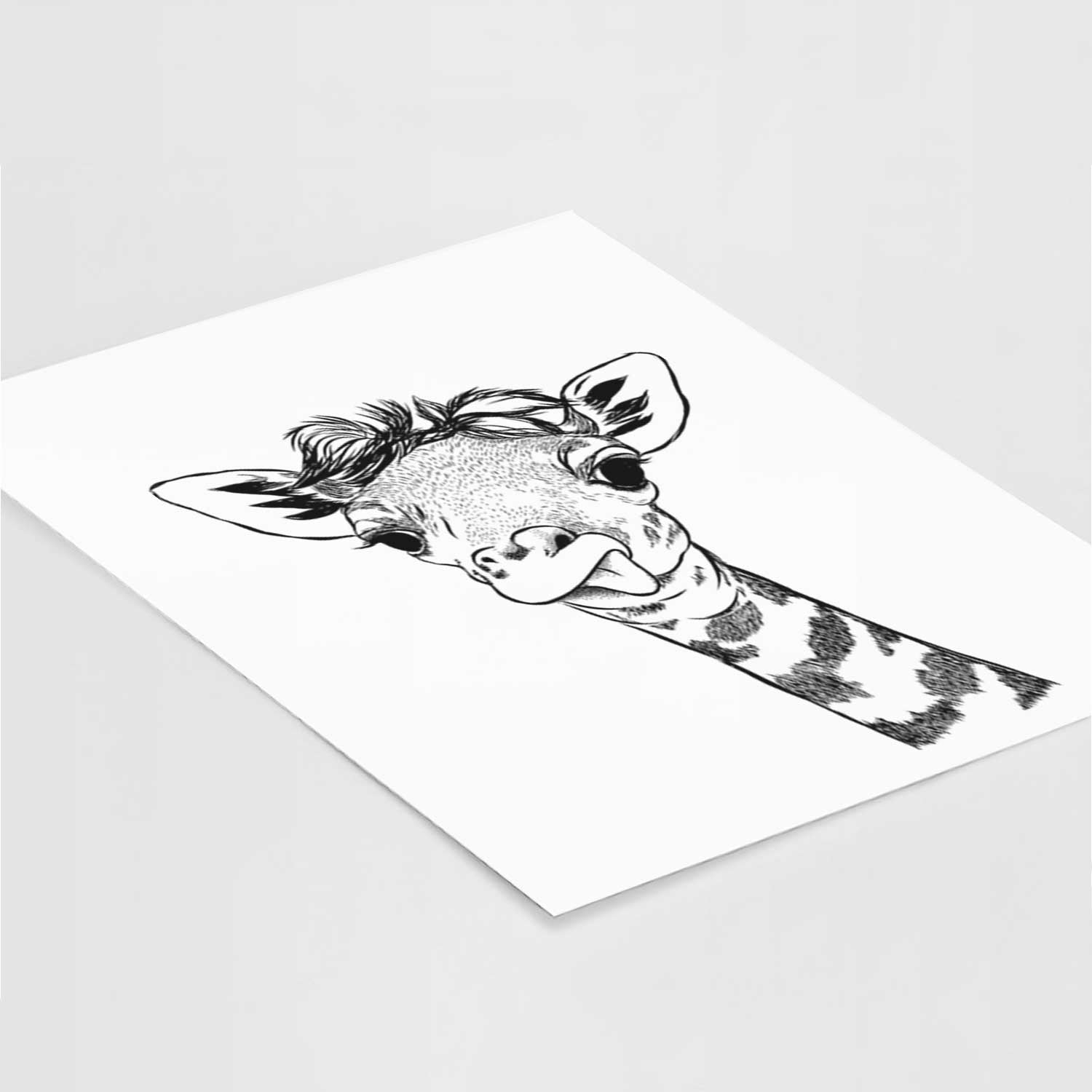 Mel the Giraffe Art Print