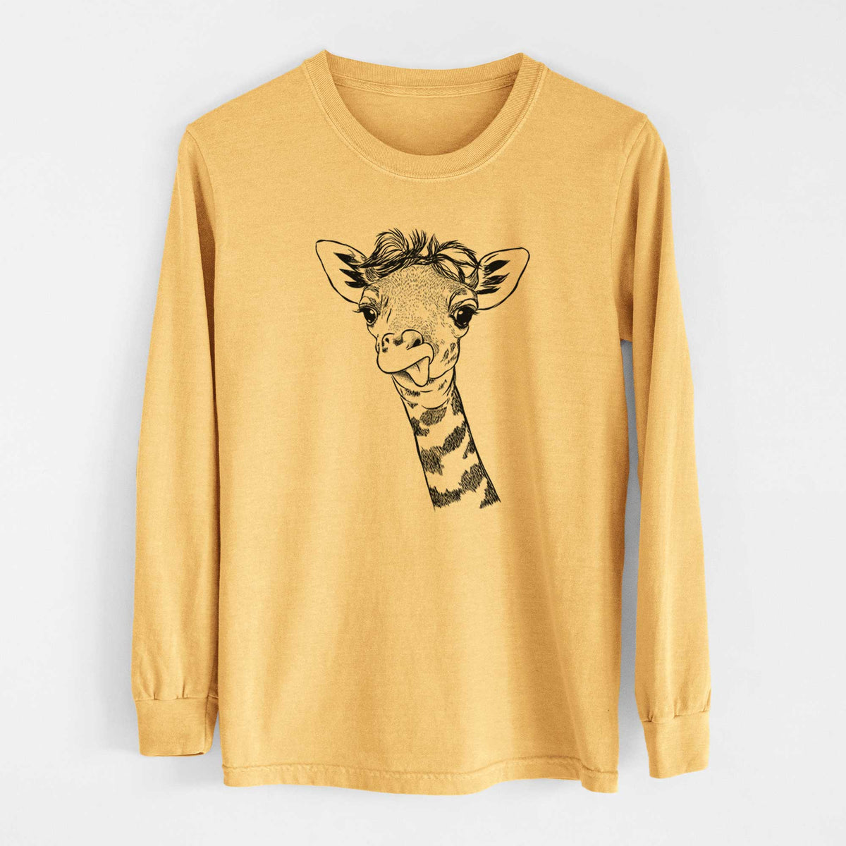 Bare Mel the Baby Giraffe - Heavyweight 100% Cotton Long Sleeve