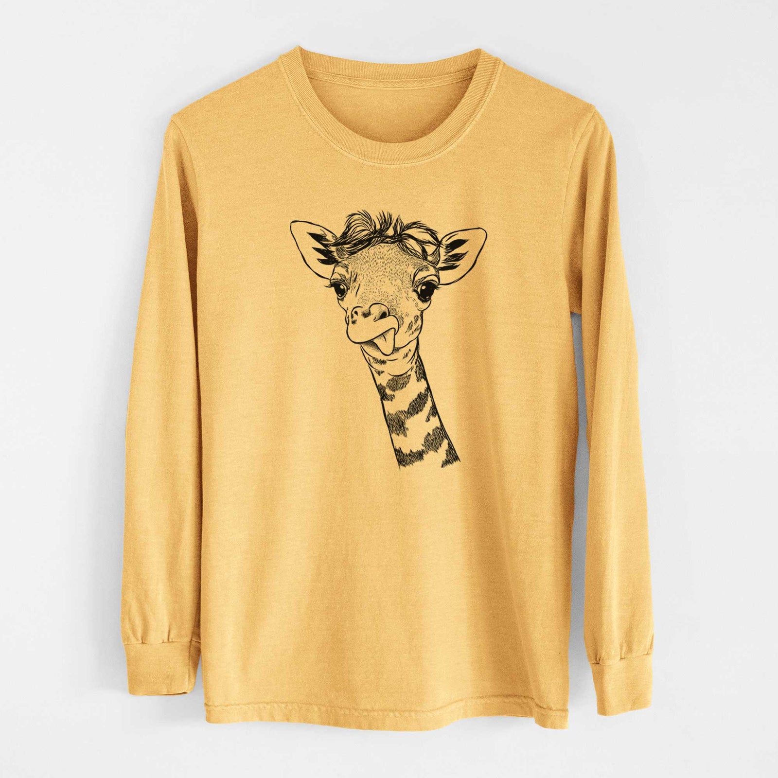 Bare Mel the Baby Giraffe - Heavyweight 100% Cotton Long Sleeve