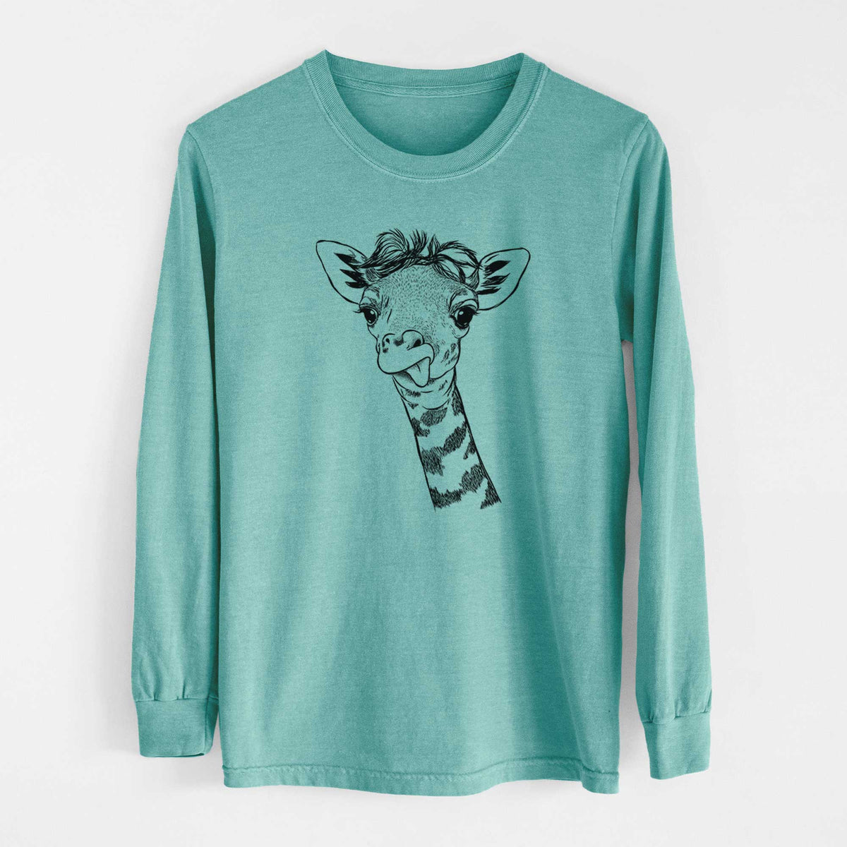 Bare Mel the Baby Giraffe - Heavyweight 100% Cotton Long Sleeve