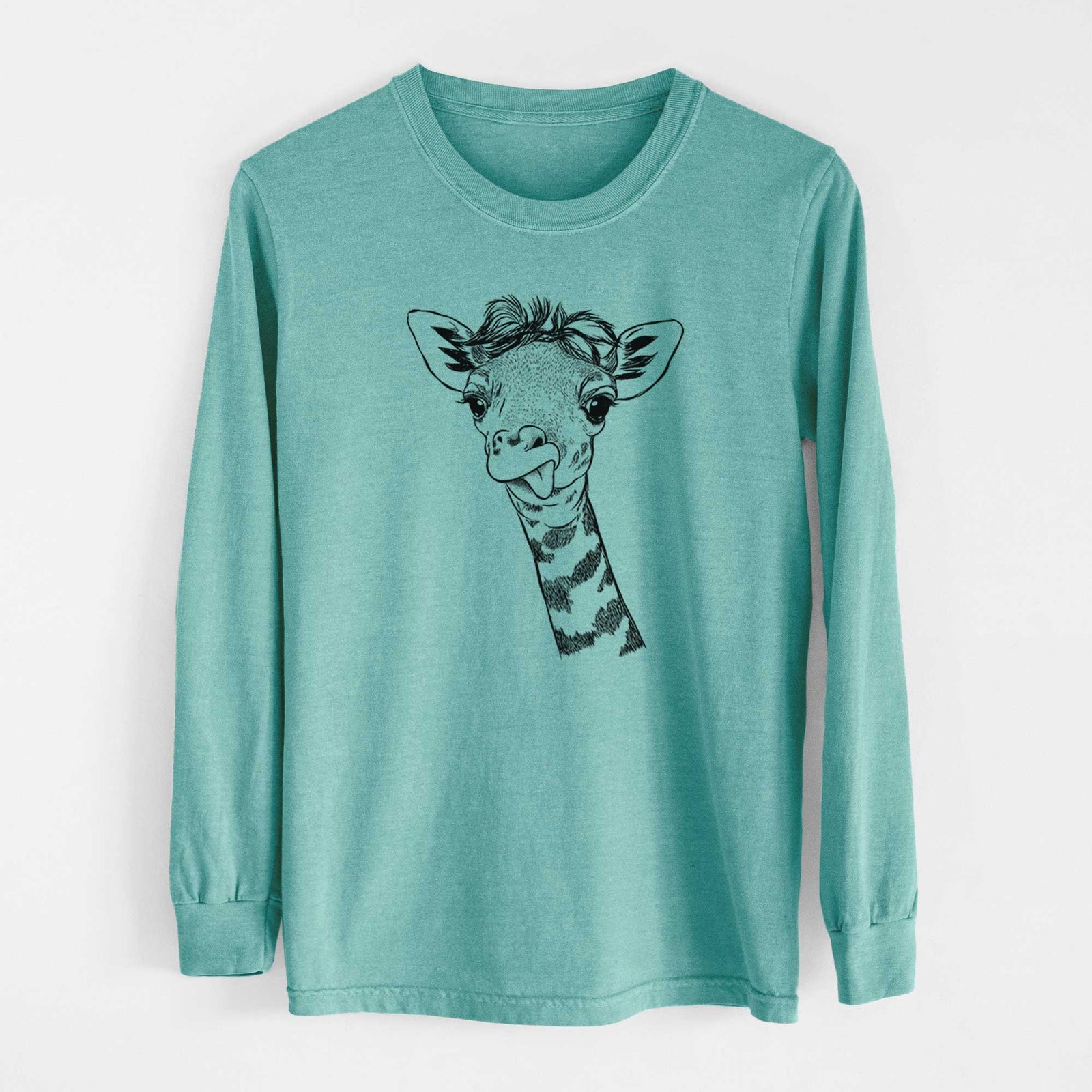 Bare Mel the Baby Giraffe - Heavyweight 100% Cotton Long Sleeve