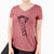 Bare Mel the Baby Giraffe - Women's V-neck Shirt