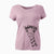 Bare Mel the Baby Giraffe - Women's V-neck Shirt