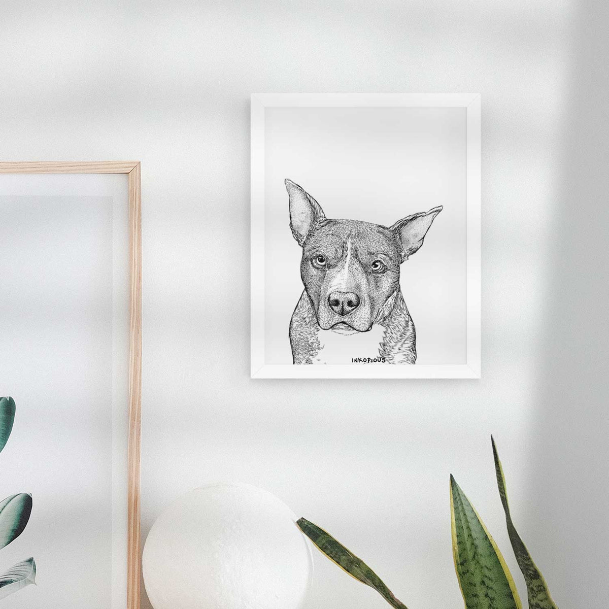 Mercy the Pitbull Art Print