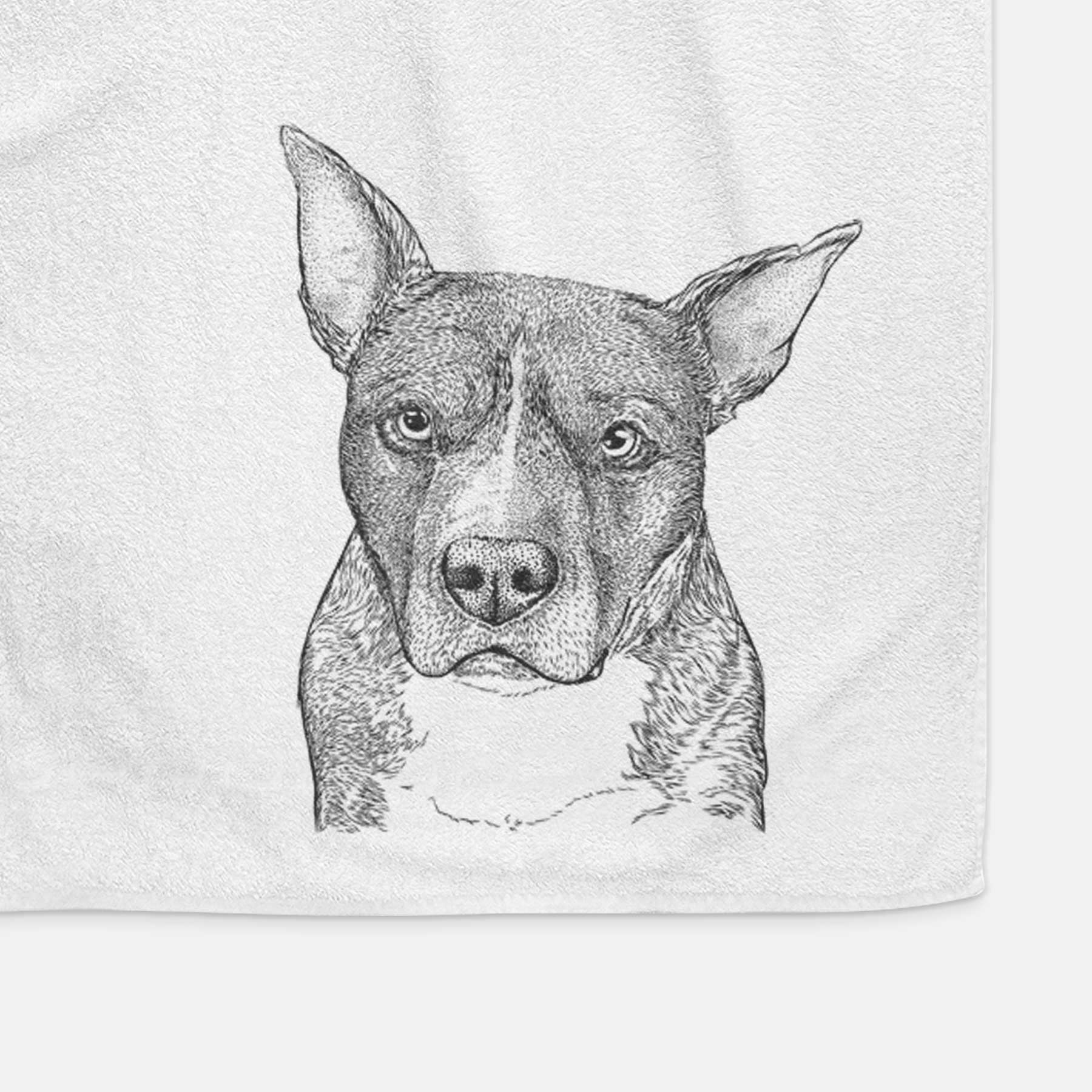 Mercy the Pitbull Decorative Hand Towel