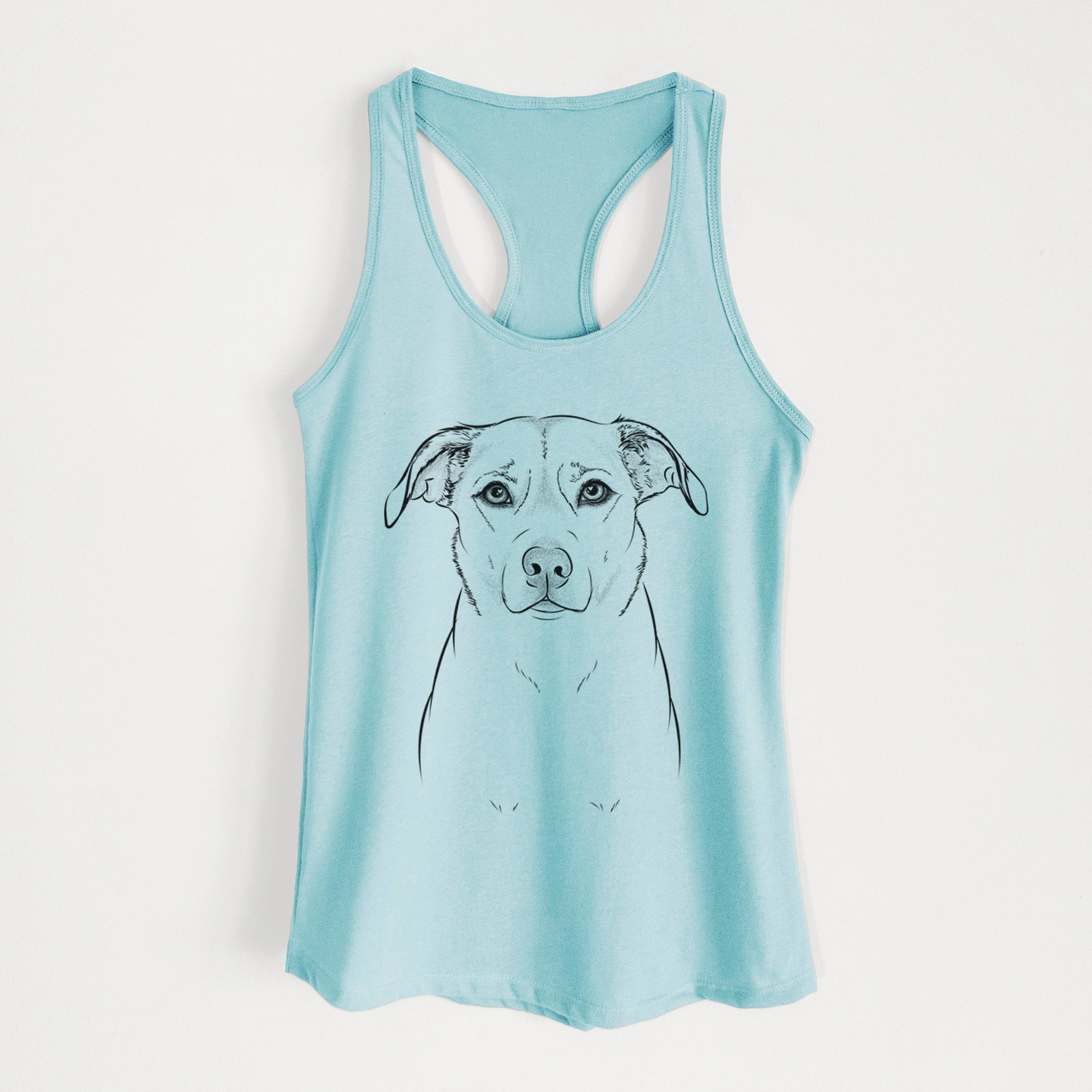 Mica the Labrador Pittbull Mix - Women's Racerback Tanktop