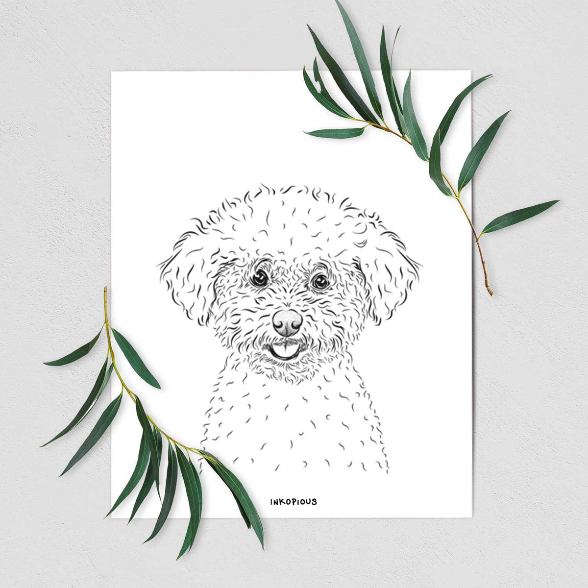 Mickey the Bichon Frise Art Print