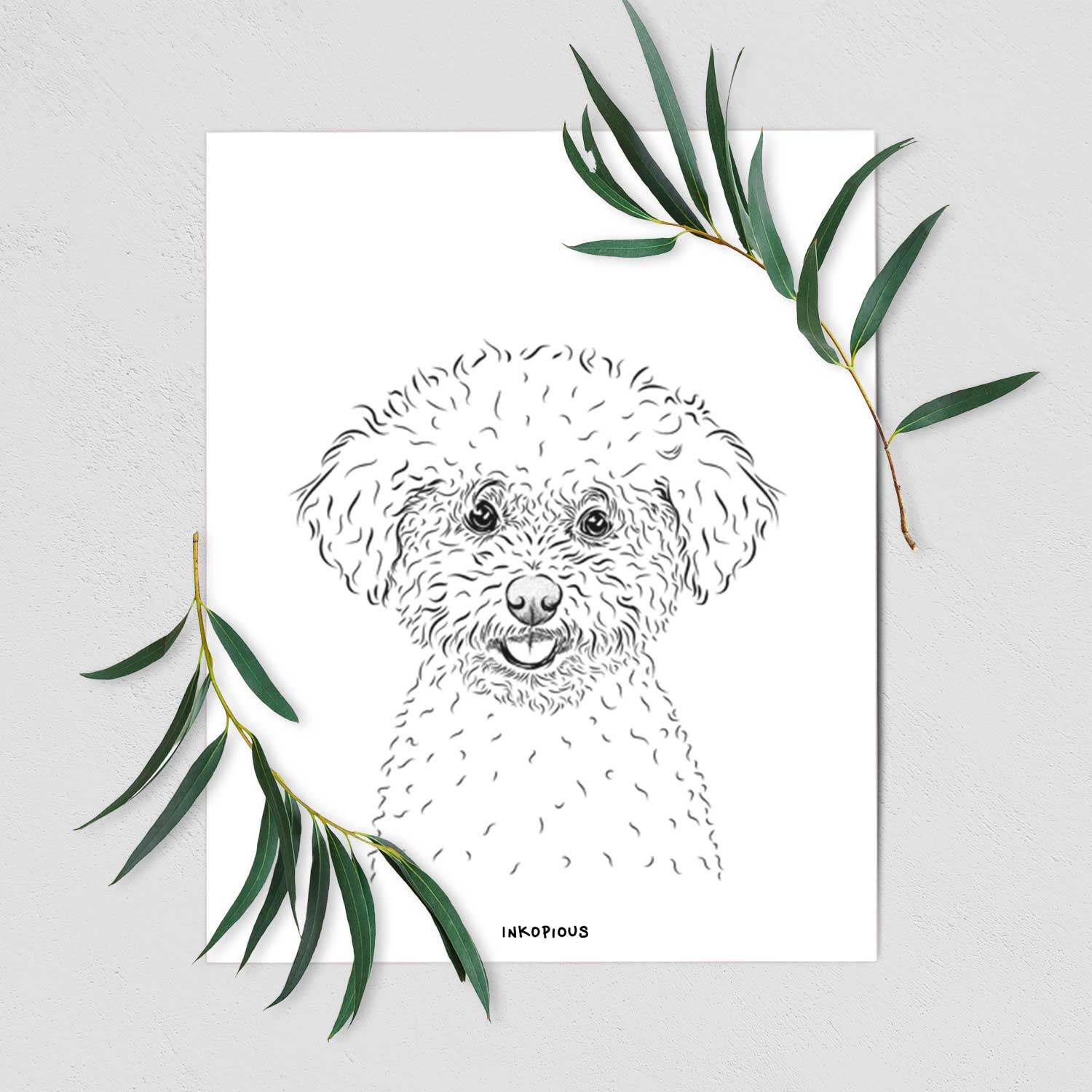 Mickey the Bichon Frise Art Print