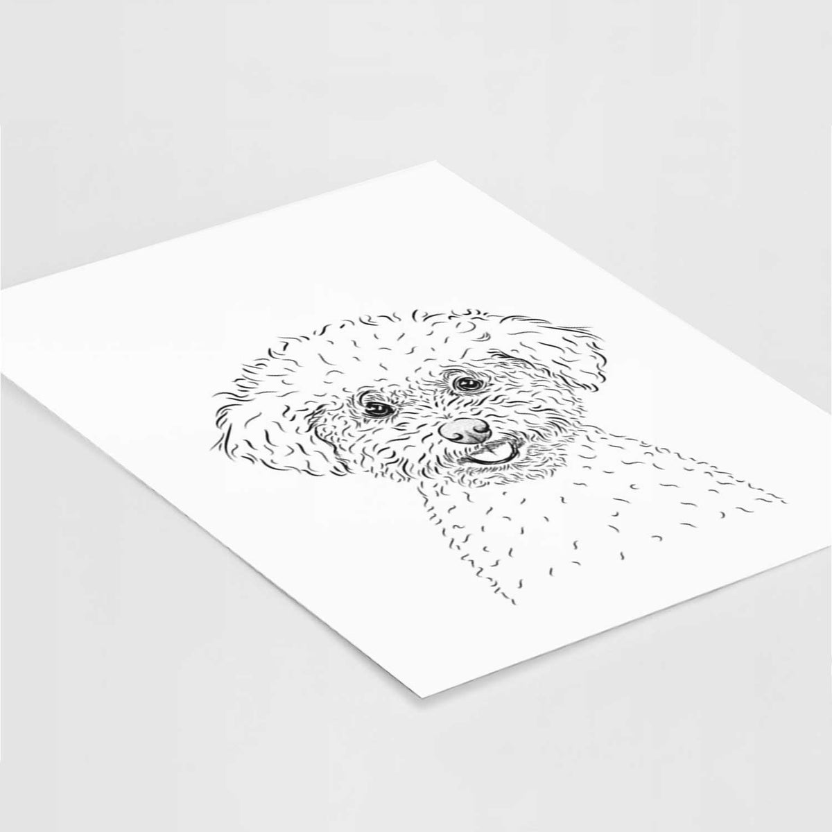 Mickey the Bichon Frise Art Print