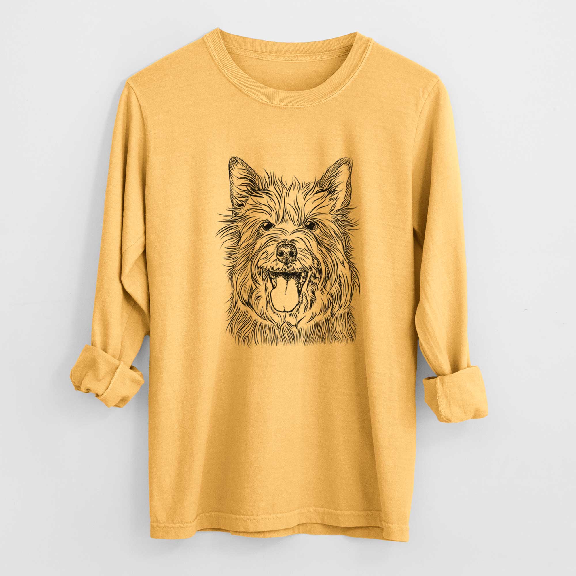 Bare Middy the Australian Terrier - Heavyweight 100% Cotton Long Sleeve