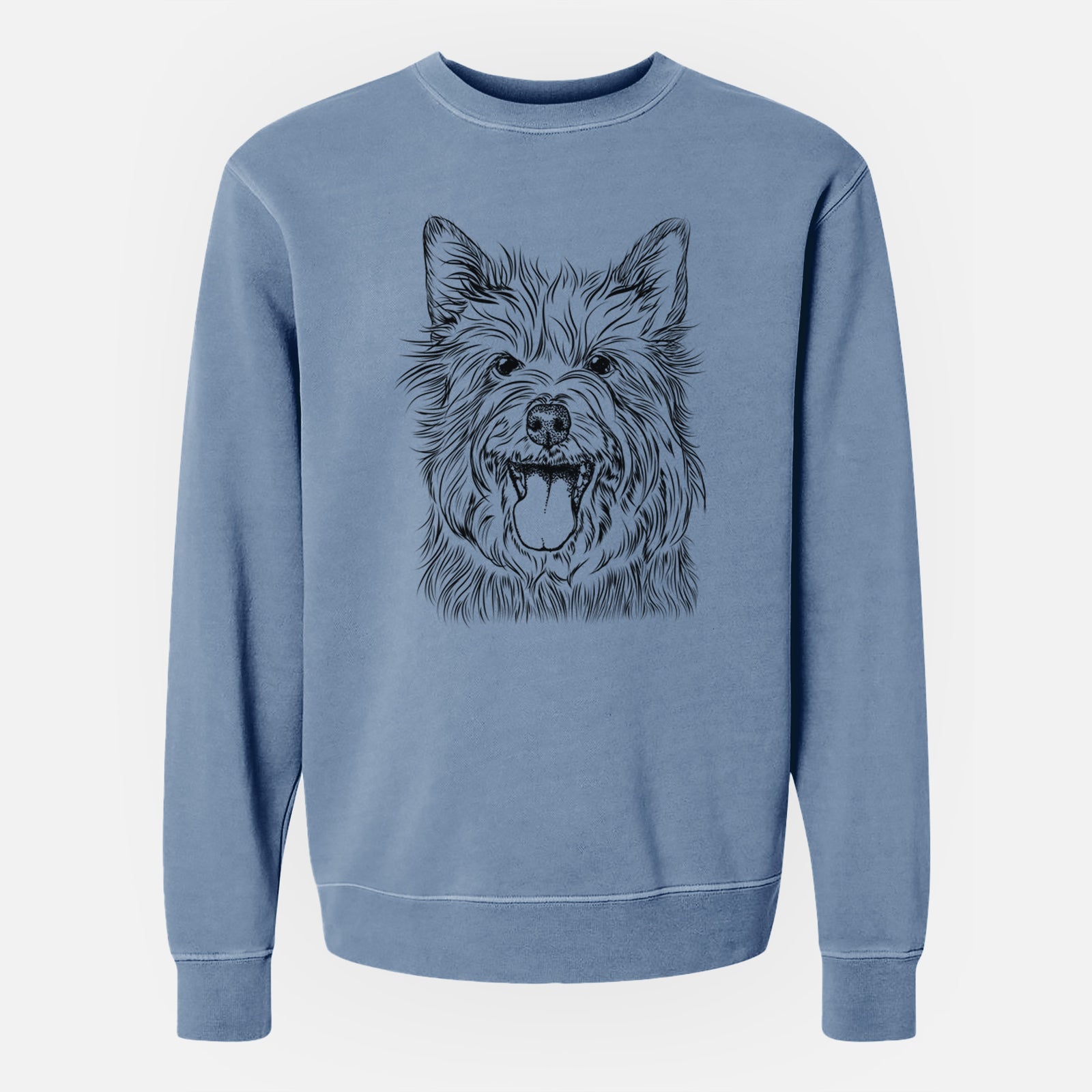 Bare Middy the Australian Terrier - Unisex Pigment Dyed Crew Sweatshirt