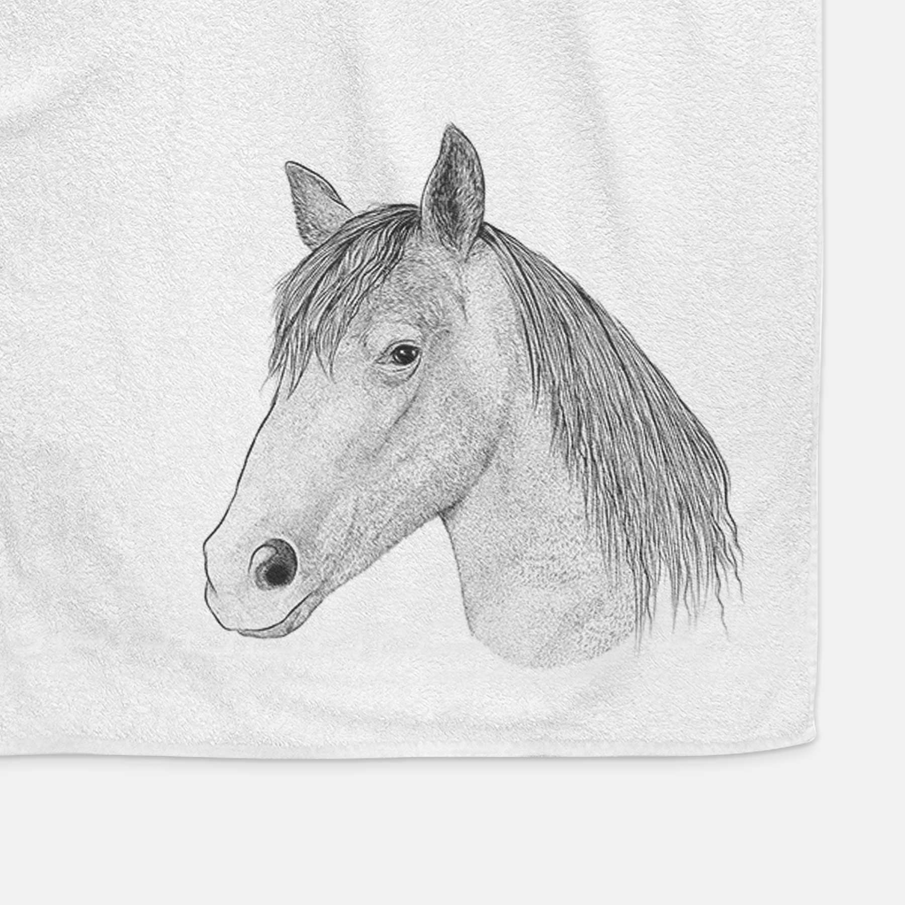 Midnight the Missouri Foxtrotter Horse Decorative Hand Towel