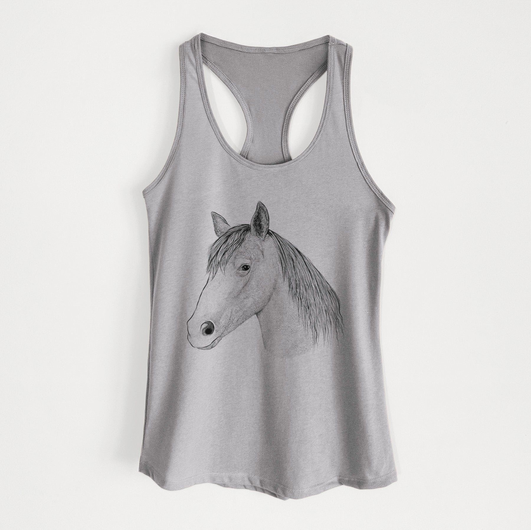 Midnight the Missouri Foxtrotter Horse - Women's Racerback Tanktop