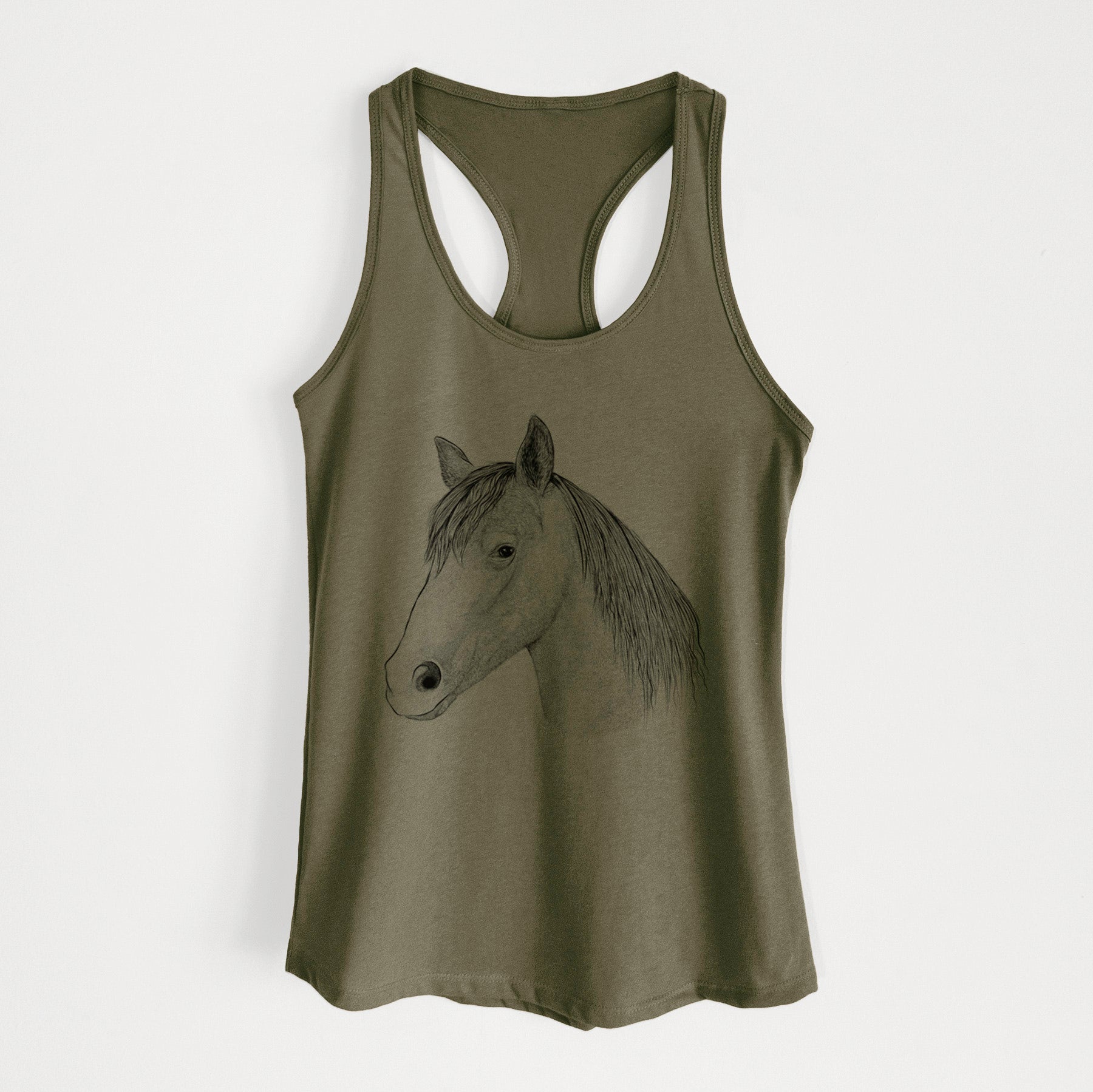 Midnight the Missouri Foxtrotter Horse - Women's Racerback Tanktop