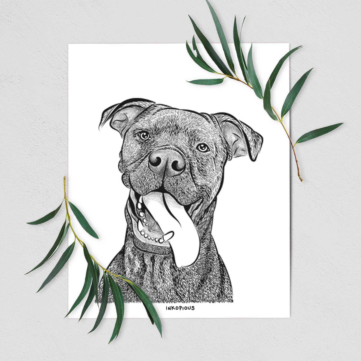 Mikey the Boxador Art Print