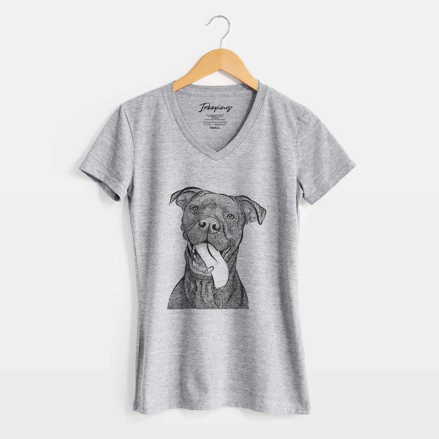 Bare Mikey the Boxador - Women's V-neck Shirt