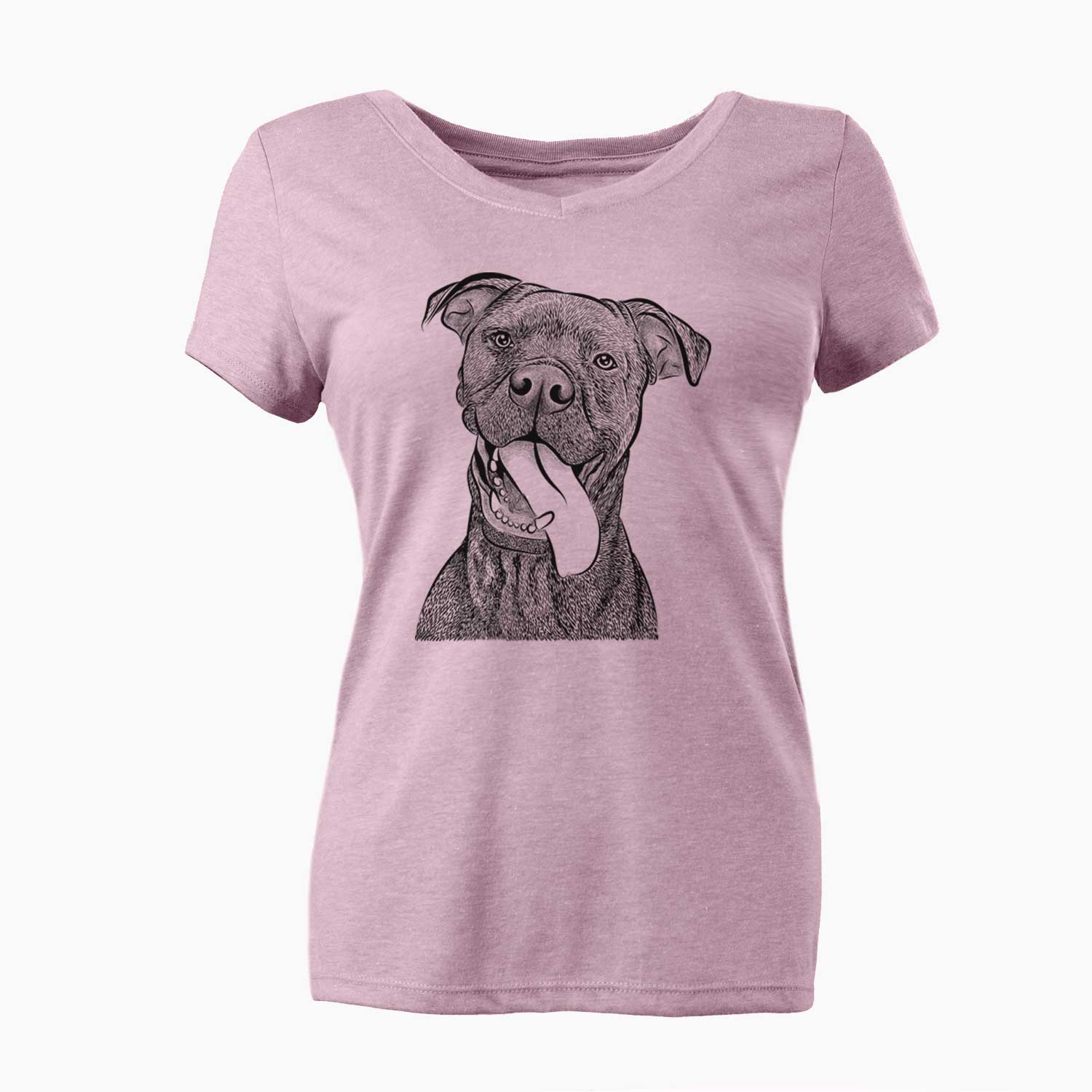 Bare Mikey the Boxador - Women's V-neck Shirt