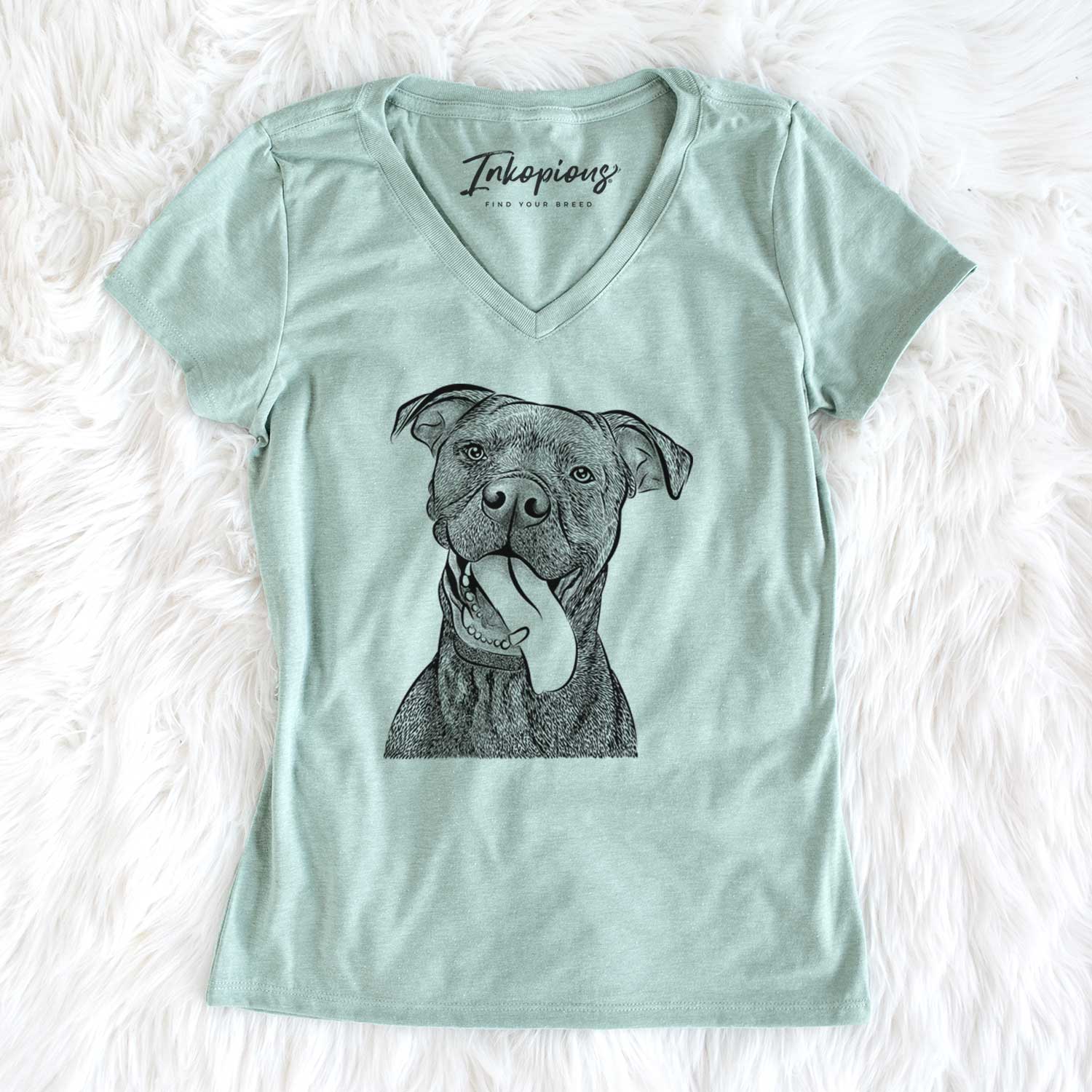 Bare Mikey the Boxador - Women's V-neck Shirt