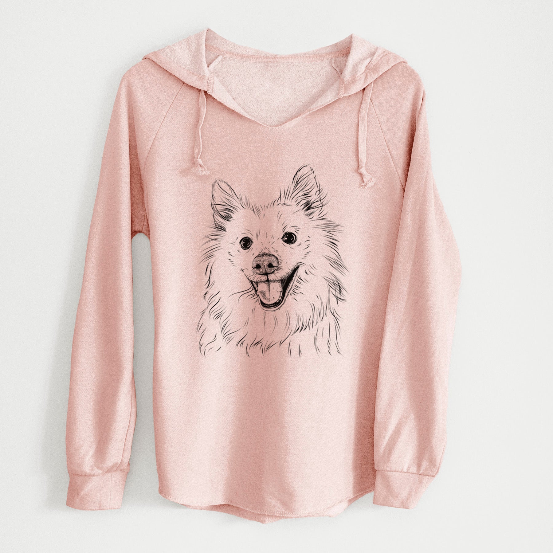 Bare Miki the American Eskimo - Cali Wave Hooded Sweatshirt