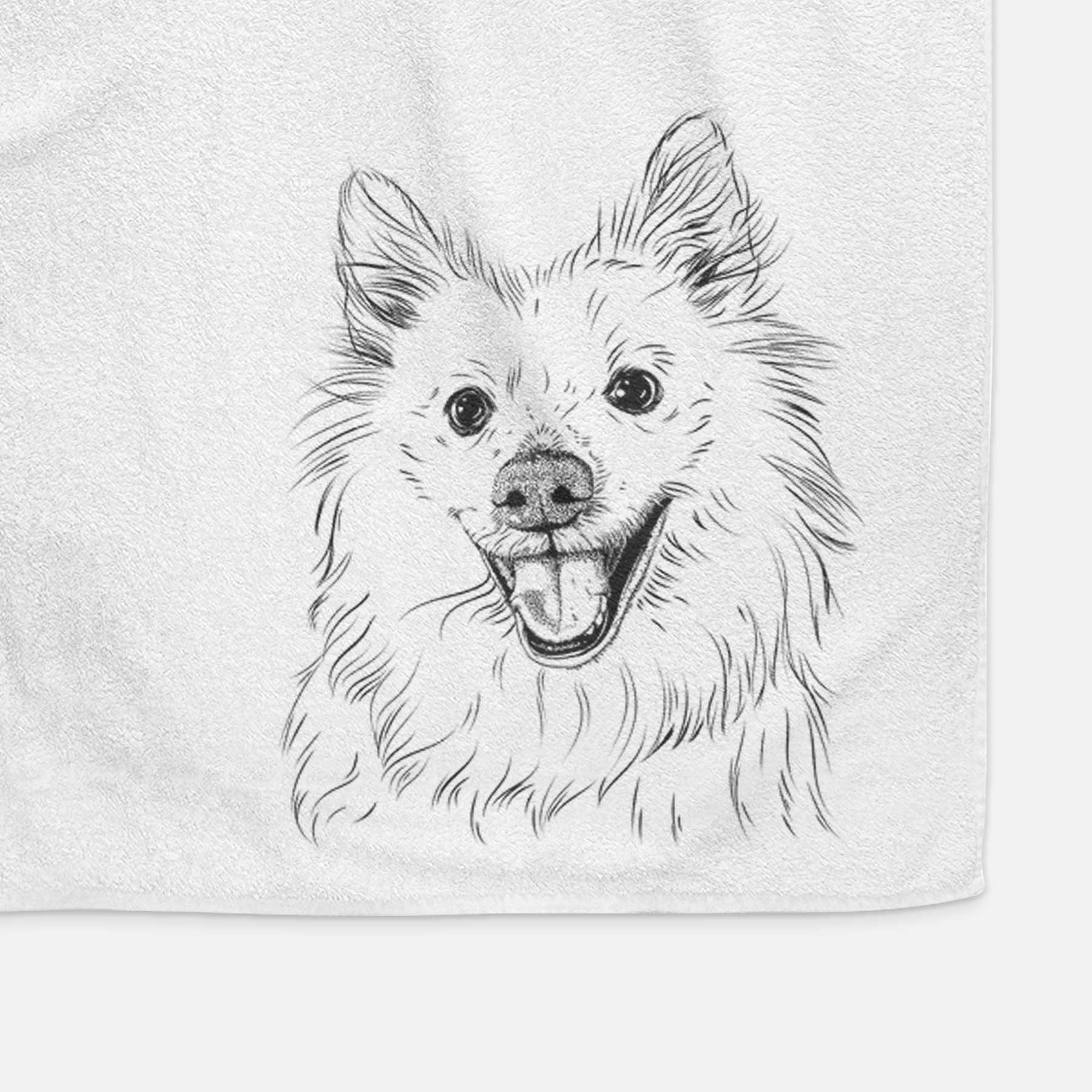 Miki the American Eskimo Decorative Hand Towel