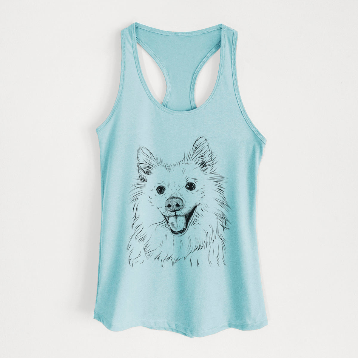 Miki the American Eskimo - Women's Racerback Tanktop