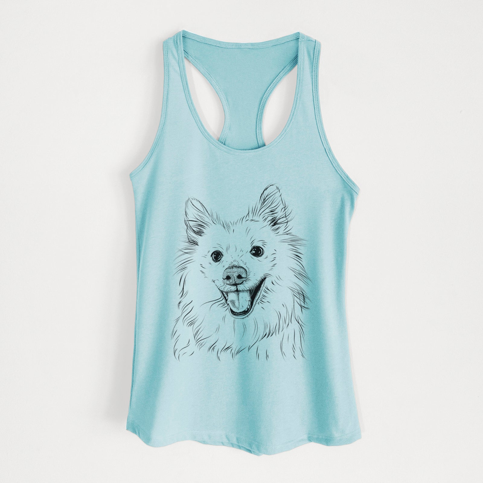Miki the American Eskimo - Women's Racerback Tanktop
