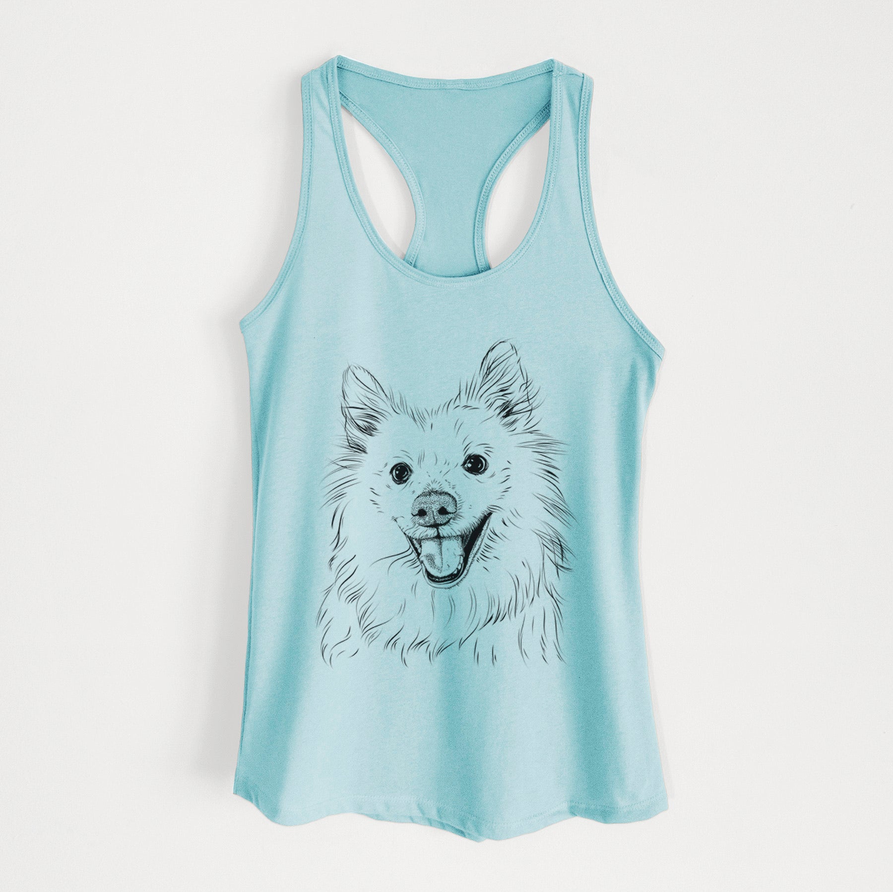 Miki the American Eskimo - Women's Racerback Tanktop