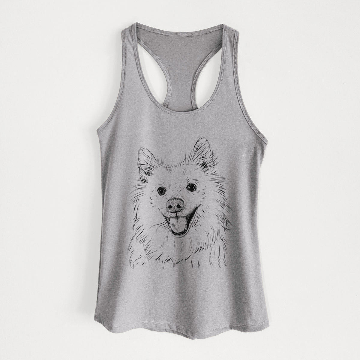 Miki the American Eskimo - Women&#39;s Racerback Tanktop