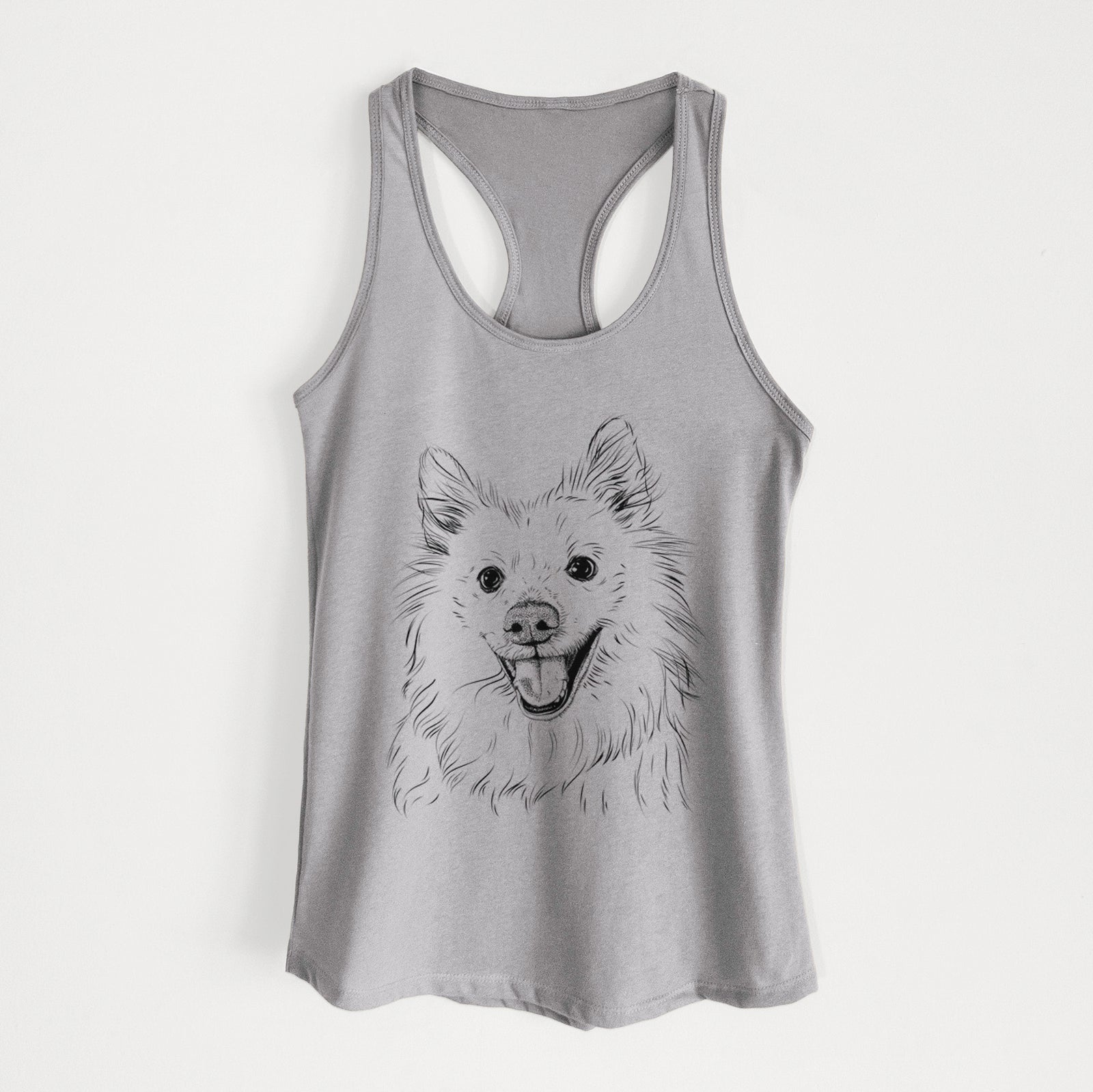 Miki the American Eskimo - Women's Racerback Tanktop