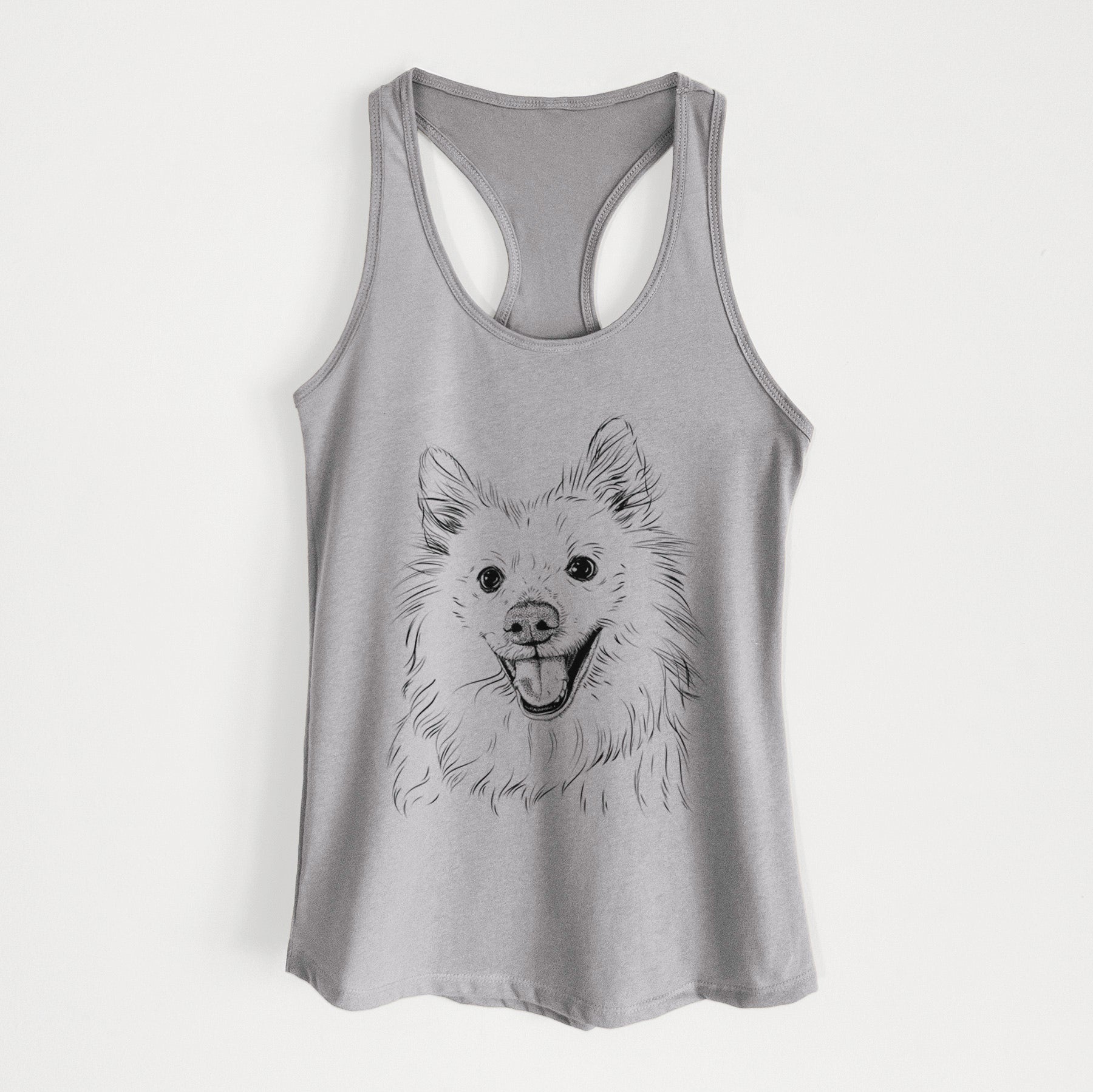 Miki the American Eskimo - Women's Racerback Tanktop