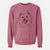 Bare Miki the American Eskimo - Unisex Pigment Dyed Crew Sweatshirt