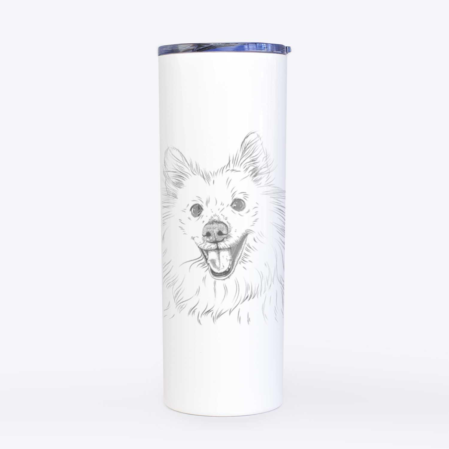 Miki the American Eskimo - 20oz Skinny Tumbler