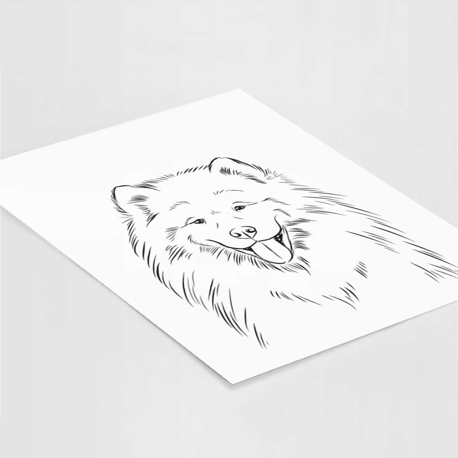 Mikko the Samoyed Art Print