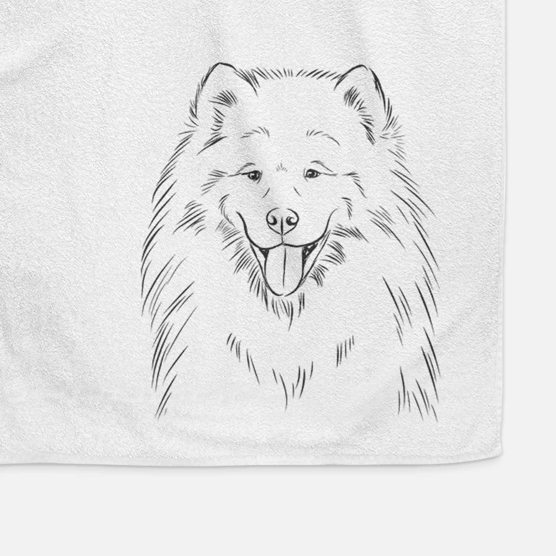 Mikko the Samoyed Decorative Hand Towel