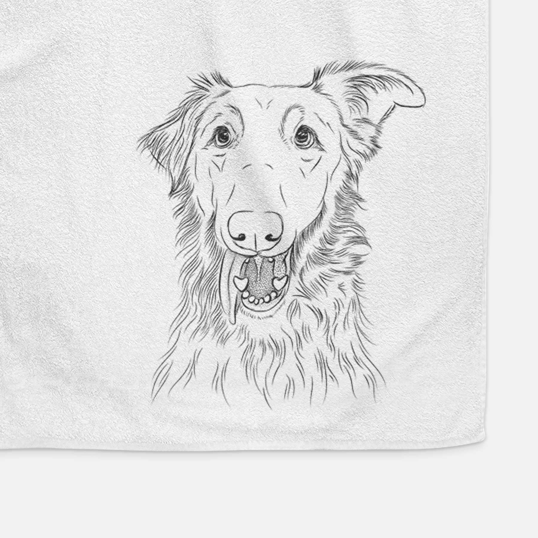 Mila the Mixed Breed Decorative Hand Towel