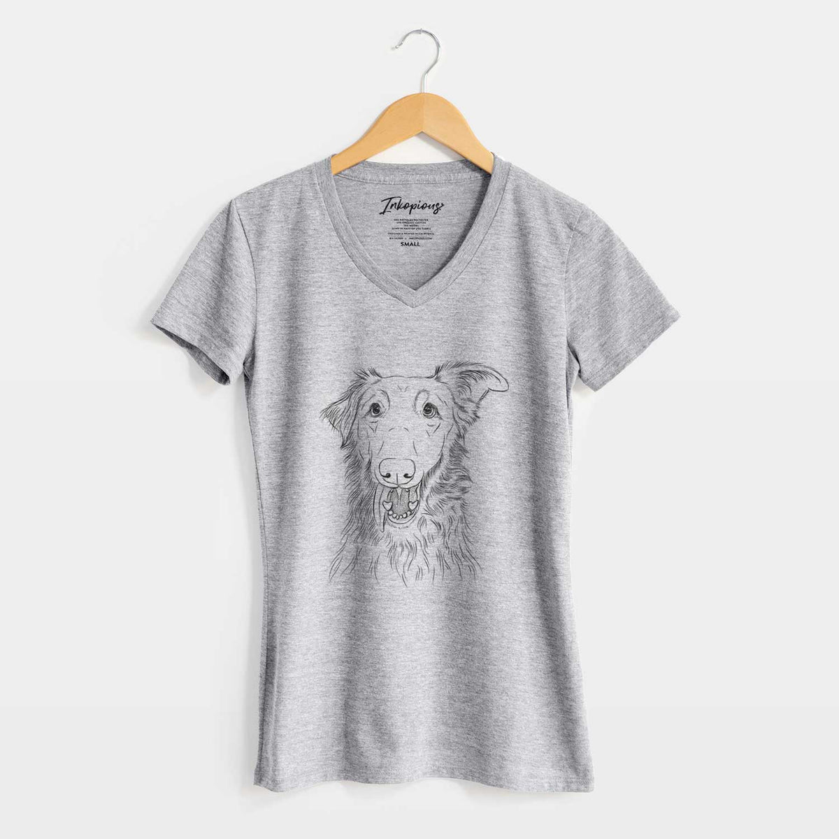 Bare Mila the Mixed Breed - Women's V-neck Shirt