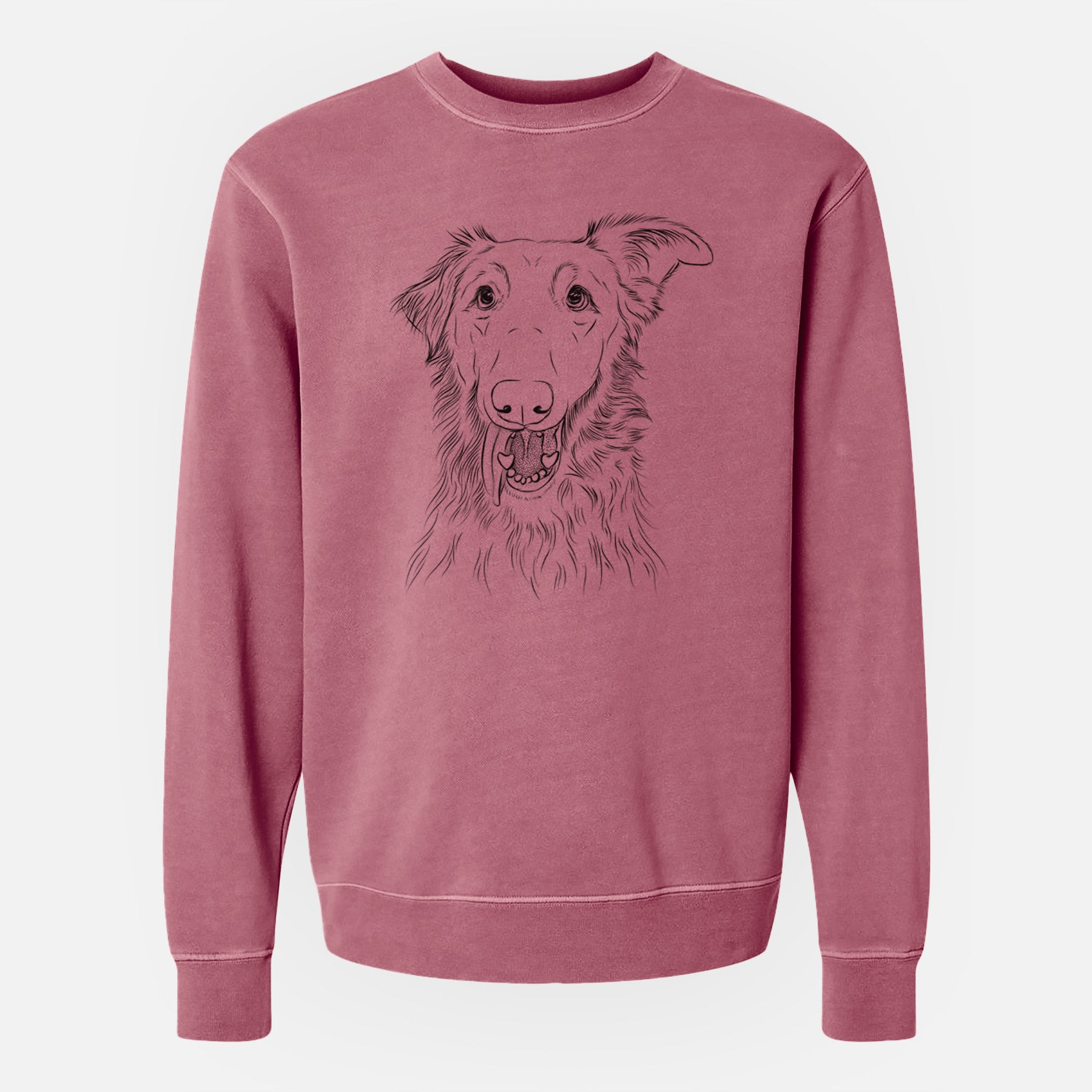 Bare Mila the Mixed Breed - Unisex Pigment Dyed Crew Sweatshirt