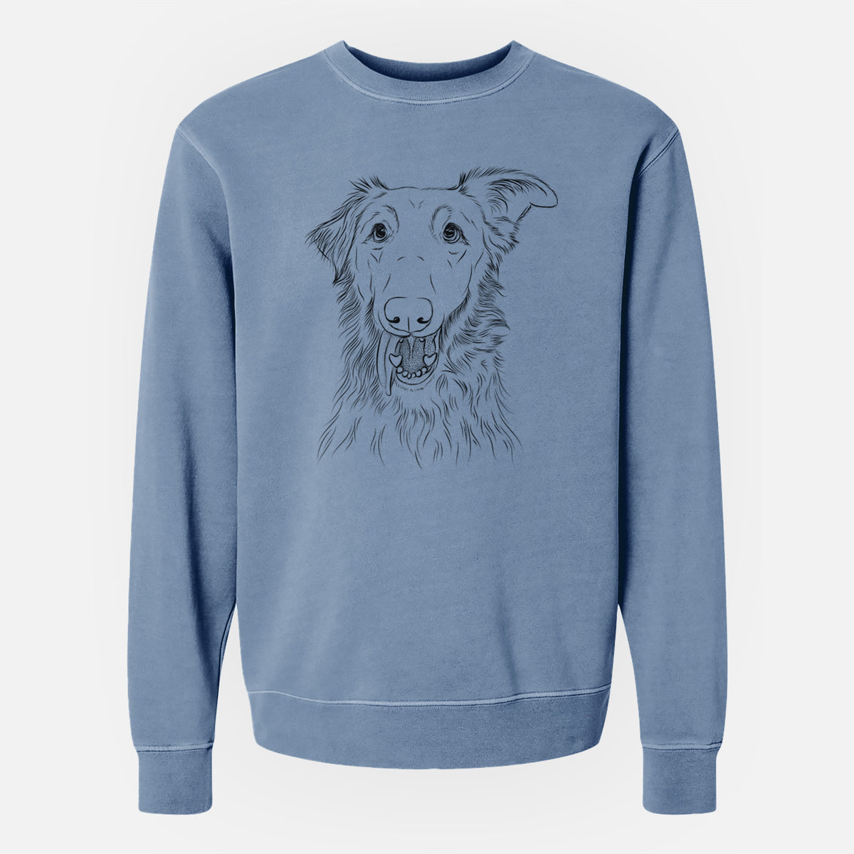 Bare Mila the Mixed Breed - Unisex Pigment Dyed Crew Sweatshirt