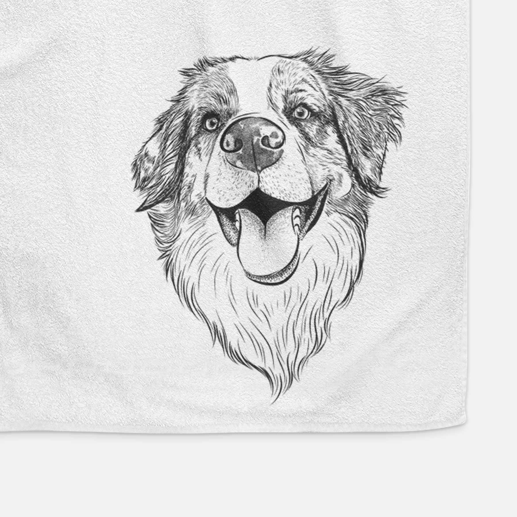 Mila the Australian Shepherd Decorative Hand Towel