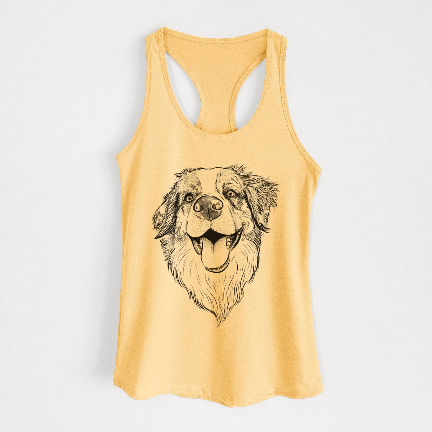 Mila the Australian Shepherd - Women's Racerback Tanktop