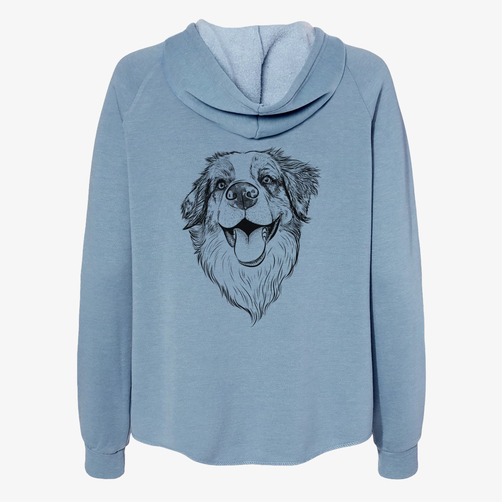 Mila the Australian Shepherd - Women's Cali Wave Zip-Up Sweatshirt